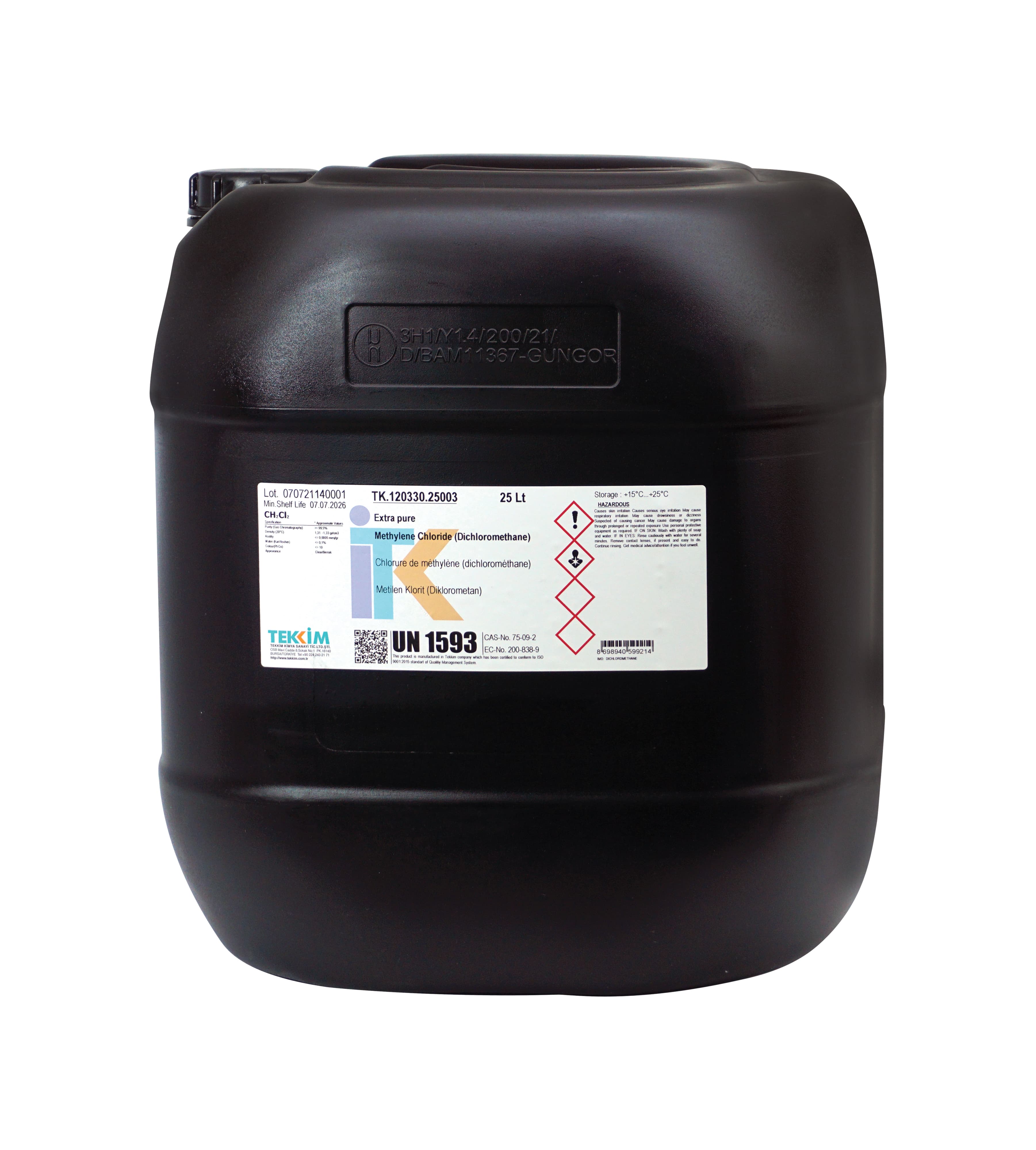 25 Lt Plastik bidon