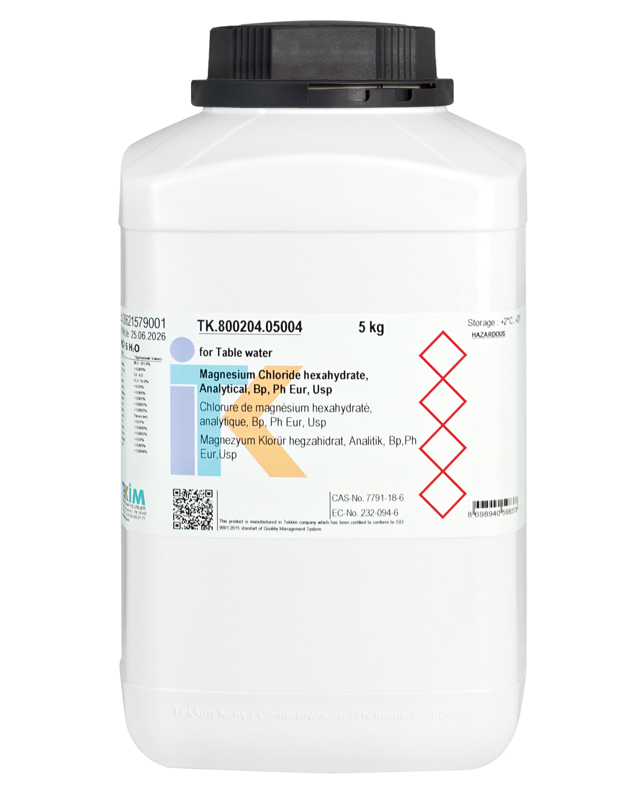 5 kg Kare şişe