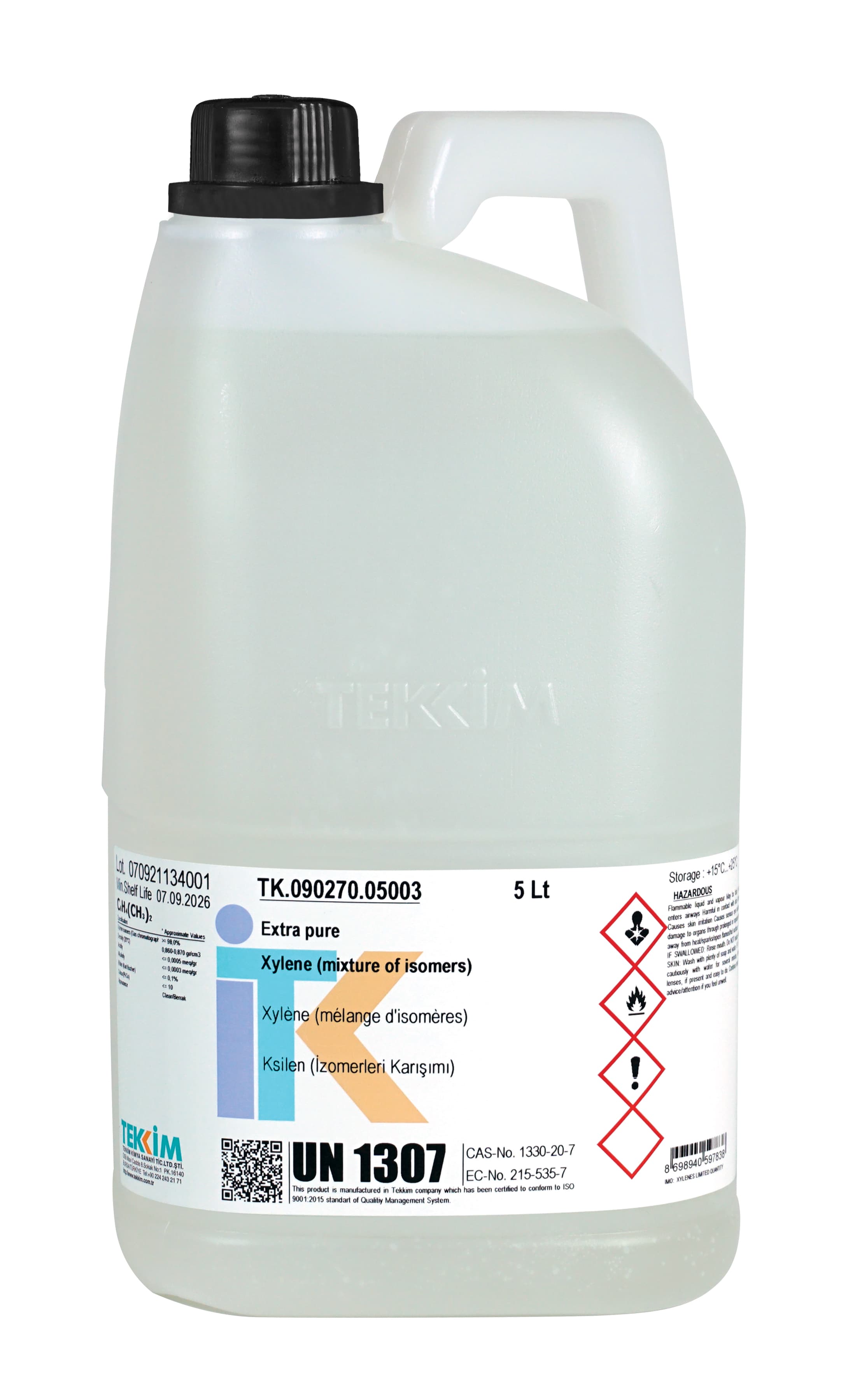 5 Lt Plastik şişe (Beyaz)